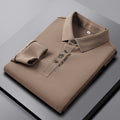 2023 new summer style men's young and middle-aged lapel seamless breathable fashionable short-sleeved T-shirt POLO shirt