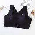Cross-border foreign trade underwear two-in-one invisible seamless correction hunchback good no steel ring front buckle gathering underwear women
