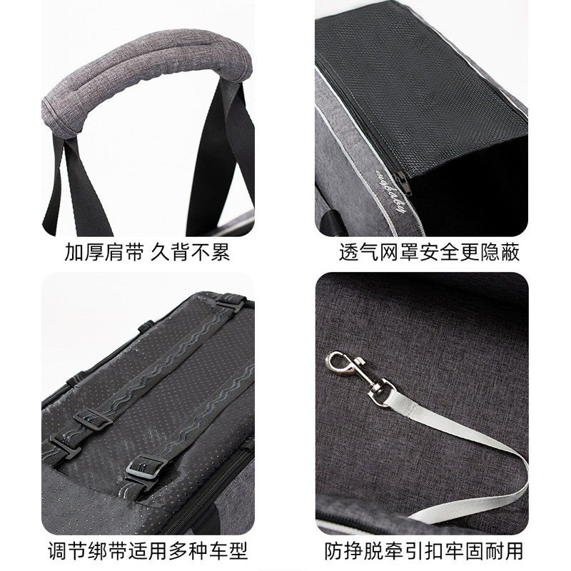 Cross-border popular car center control kennel dog kennel four seasons universal cat kennel supplies dog car mat pet car kennel manufacturer