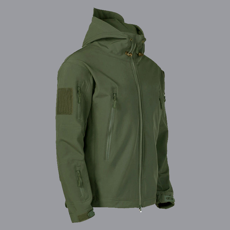 Military Shark Skin Soft Shell Jackets Men AliExpress Jackets plus velvet
