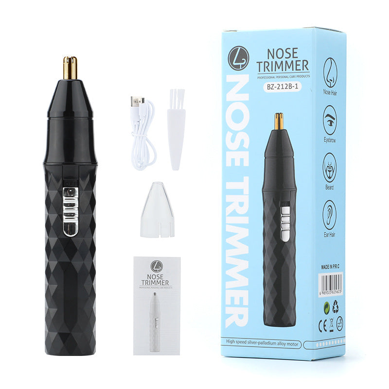 Wholesale Portable Nose Hair Trimmer USB Rechargeable Shaving Nose Hair Cleaner Electric Nose Hair Shaver