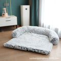 Plush dog kennel cat kennel pet sofa bed large medium and small kennel sofa cushion dog bed kennel plush blanket