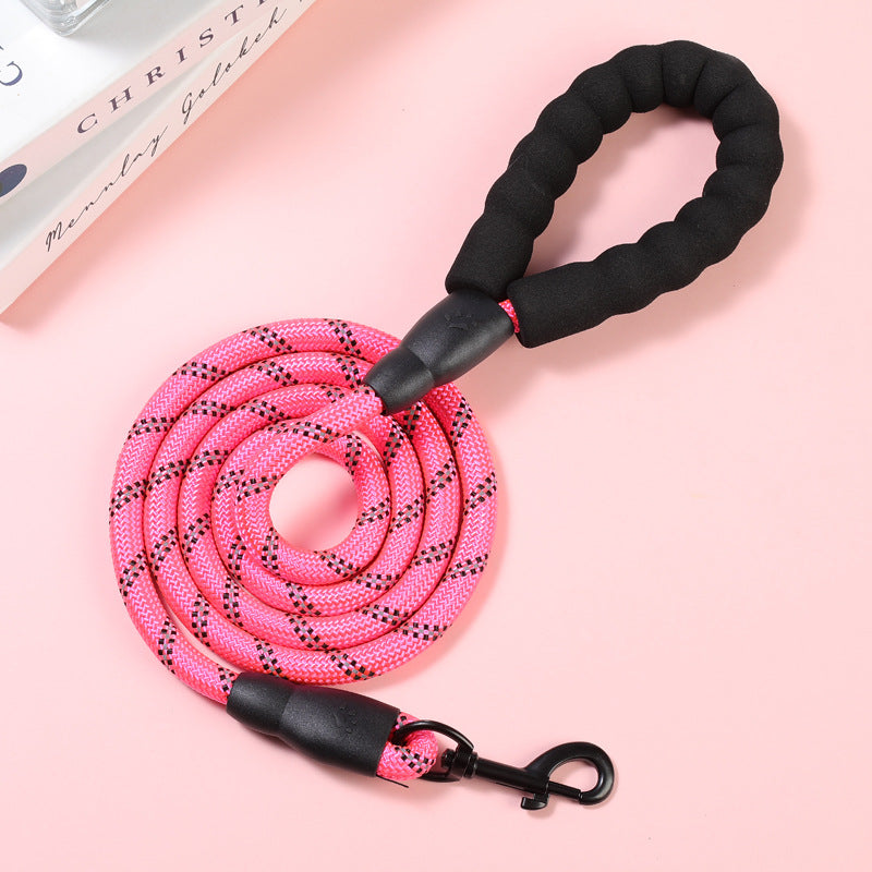 Pet Leash Explosion-proof Punching Dog Leash Reflective Round Rope Dog Chain Leash Leash Not Leash Hand Leash Cross-border Special Supply