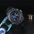 2021 new watch male black technology big dial luminous waterproof trend fashion youth student electronic watch